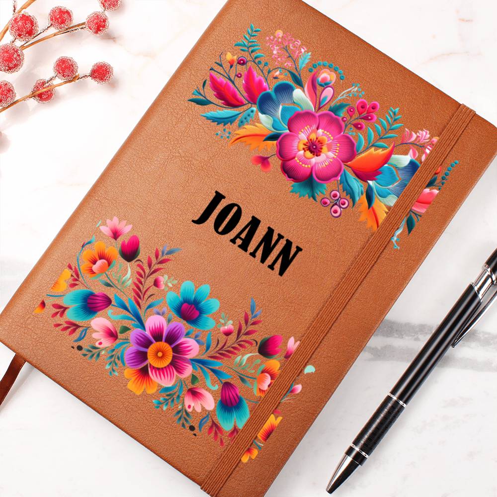 Joann (Mexican Flowers 2) - Vegan Leather Journal