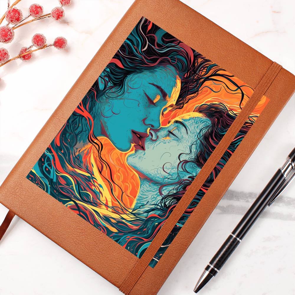 Valentine's Day Art 207 - Vegan Leather Journal