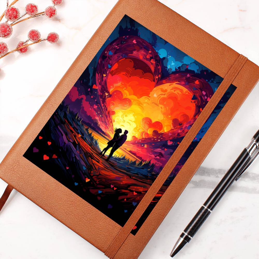 Valentine's Day Art 397 - Vegan Leather Journal