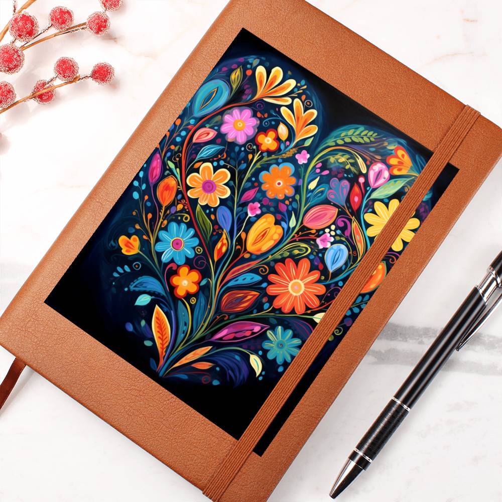 Valentine's Day Art 133 - Vegan Leather Journal