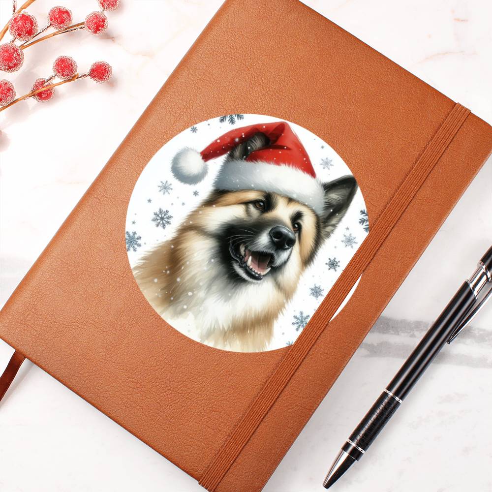 Christmas Dog - Chinook - Vegan Leather Journal