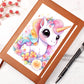 Cute Unicorn 060 - Vegan Leather Journal