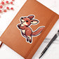 Cute Wallaby sticker 206 - Vegan Leather Journal