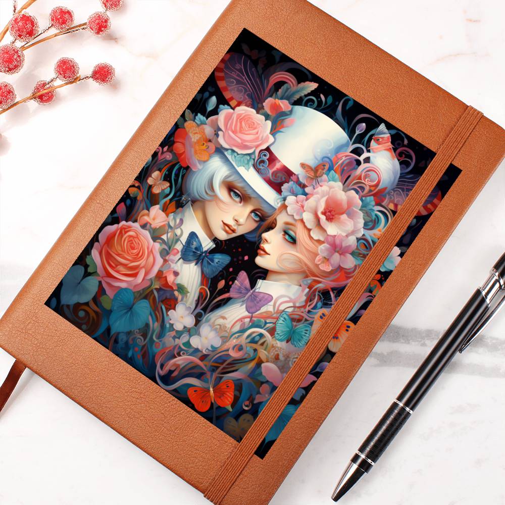 Valentine's Day Art 383 - Vegan Leather Journal