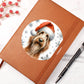 Christmas Dog - Spinone Italiano - Vegan Leather Journal
