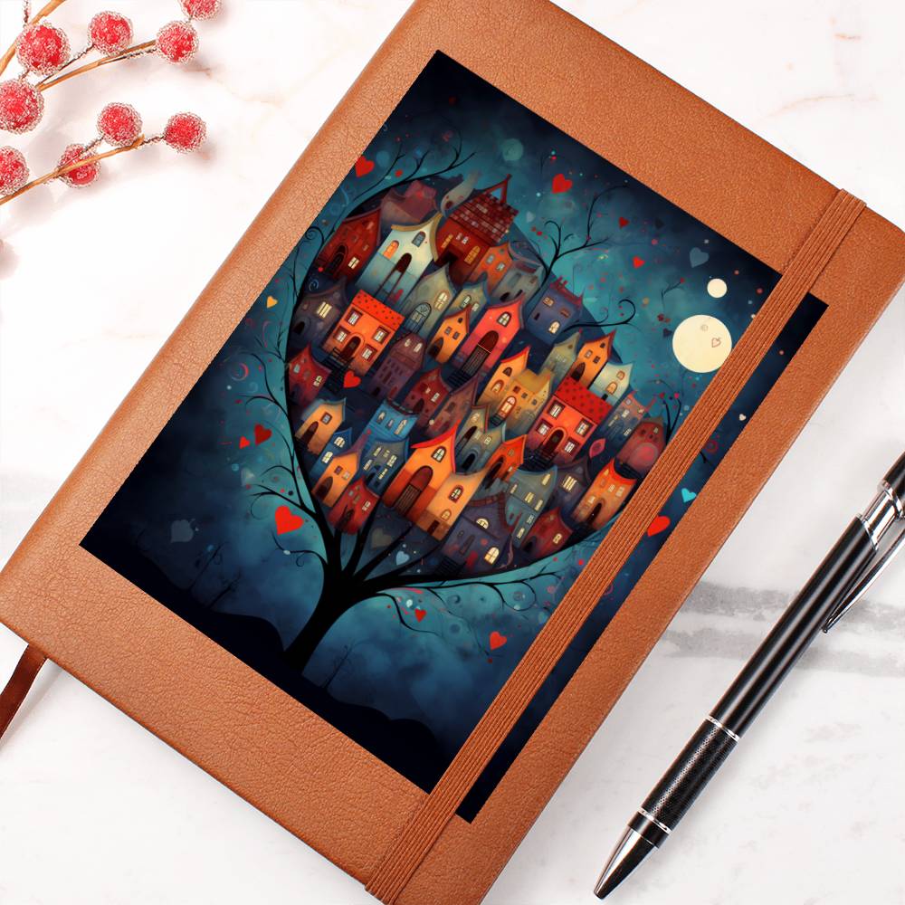 Valentine's Day Art 253 - Vegan Leather Journal