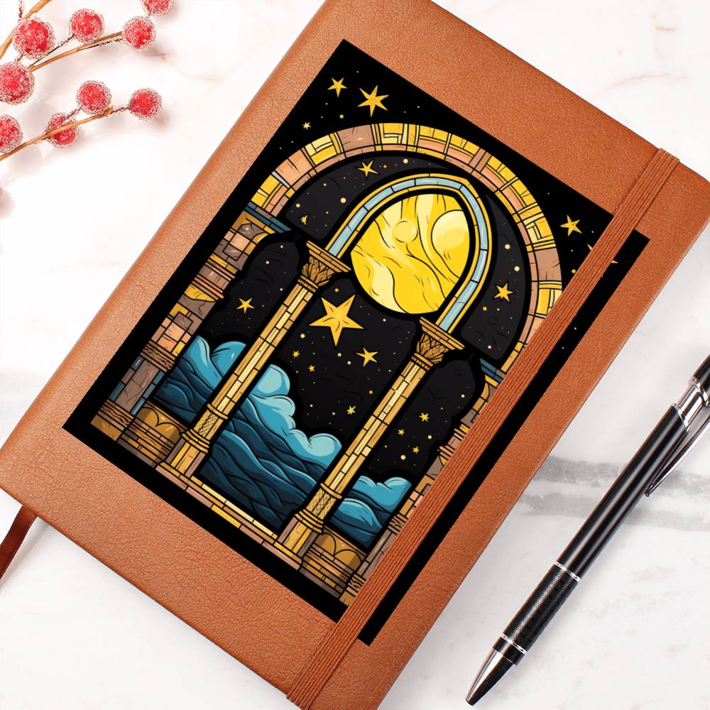 Minimalist BOHO Art 133 - Vegan Leather Journal