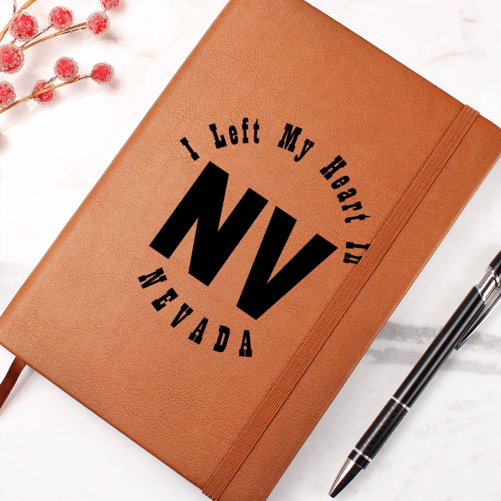 Heart In Nevada v01 - Vegan Leather Journal