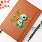 Colorful Baby Dinosaur 007 - Vegan Leather Journal