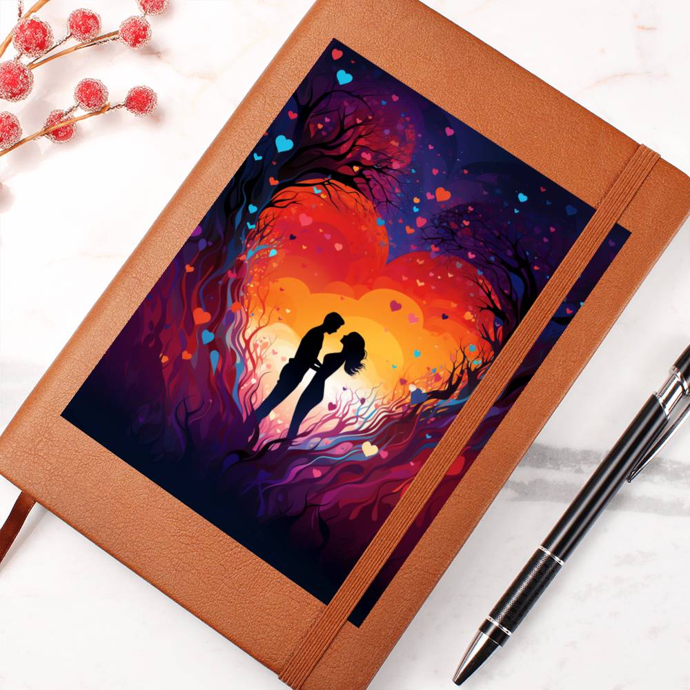 Valentine's Day Art 101 - Vegan Leather Journal