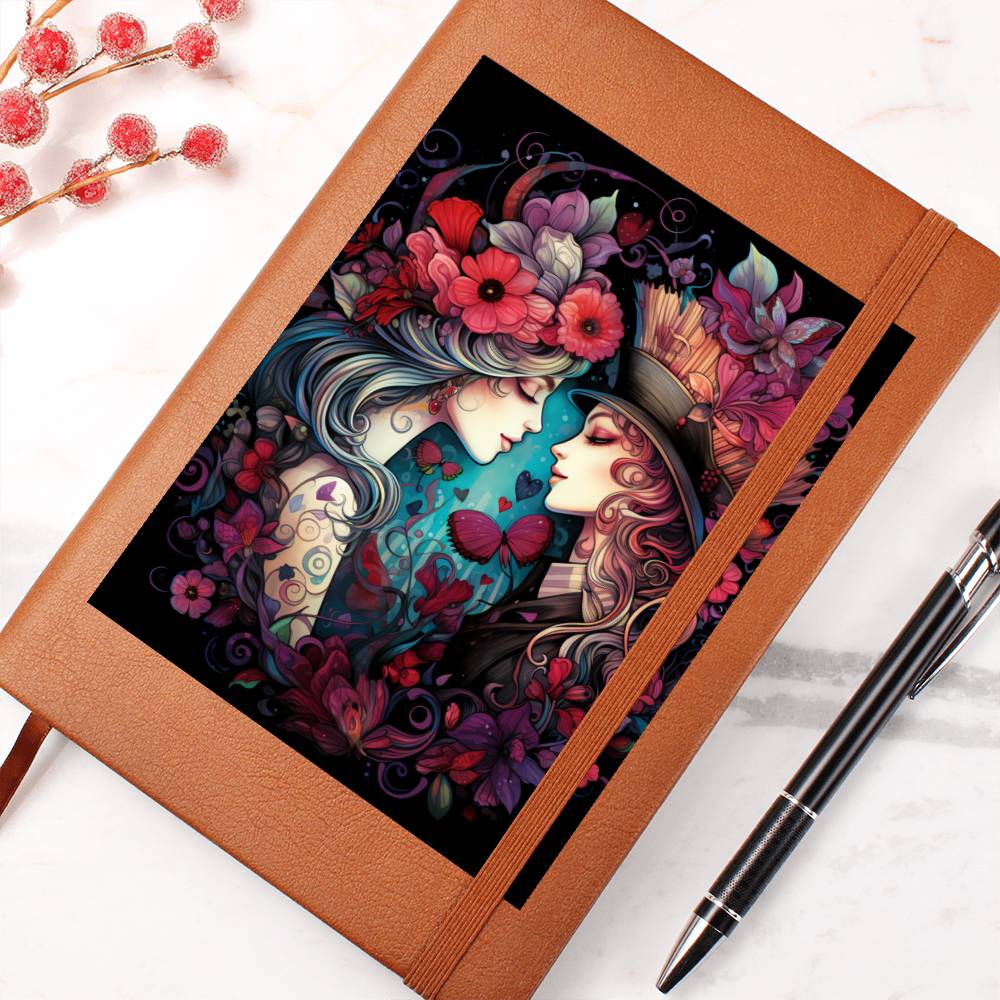 Valentine's Day Art 382 - Vegan Leather Journal