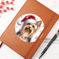 Christmas Dog - Silky Terrier - Vegan Leather Journal