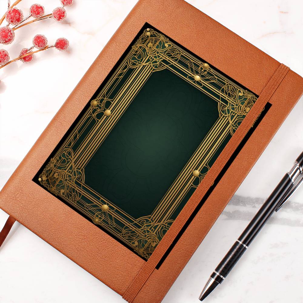 Ornate Gold Cover 097 - Vegan Leather Journal