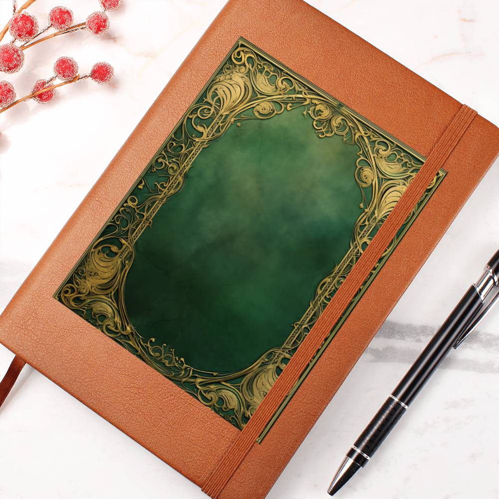 Ornate Gold Cover 038 - Vegan Leather Journal
