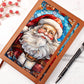 Christmas Stained Glass Design 013 - Vegan Leather Journal