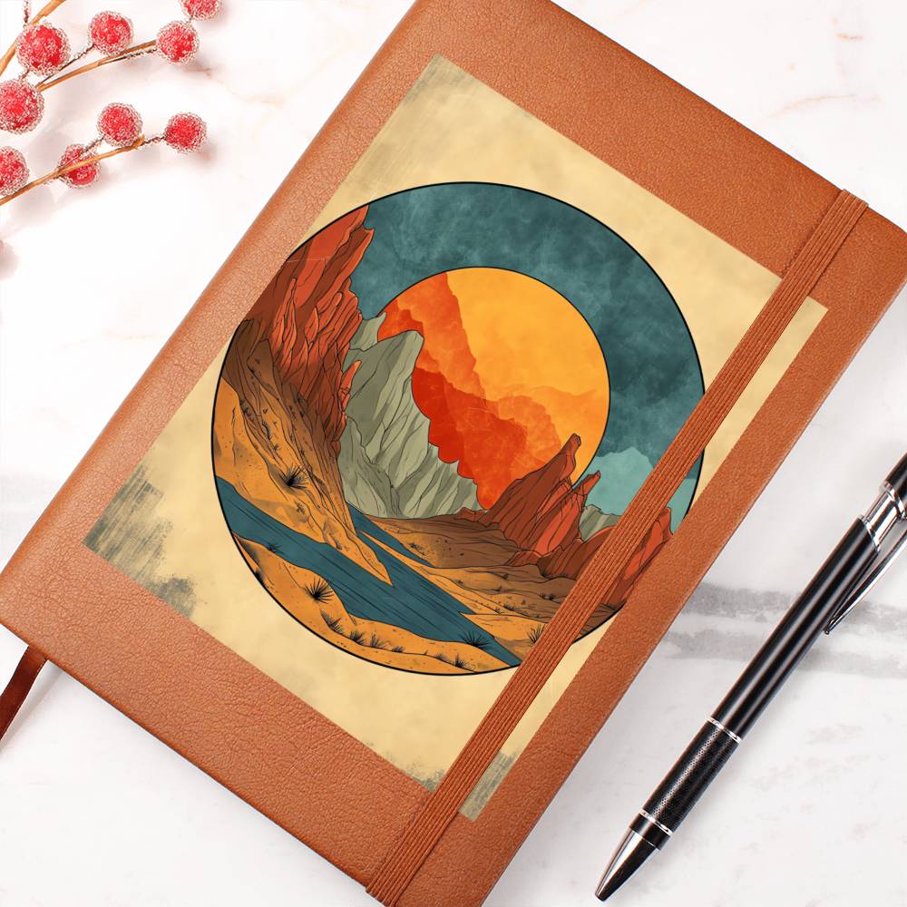 Minimalist BOHO Art 121 - Vegan Leather Journal