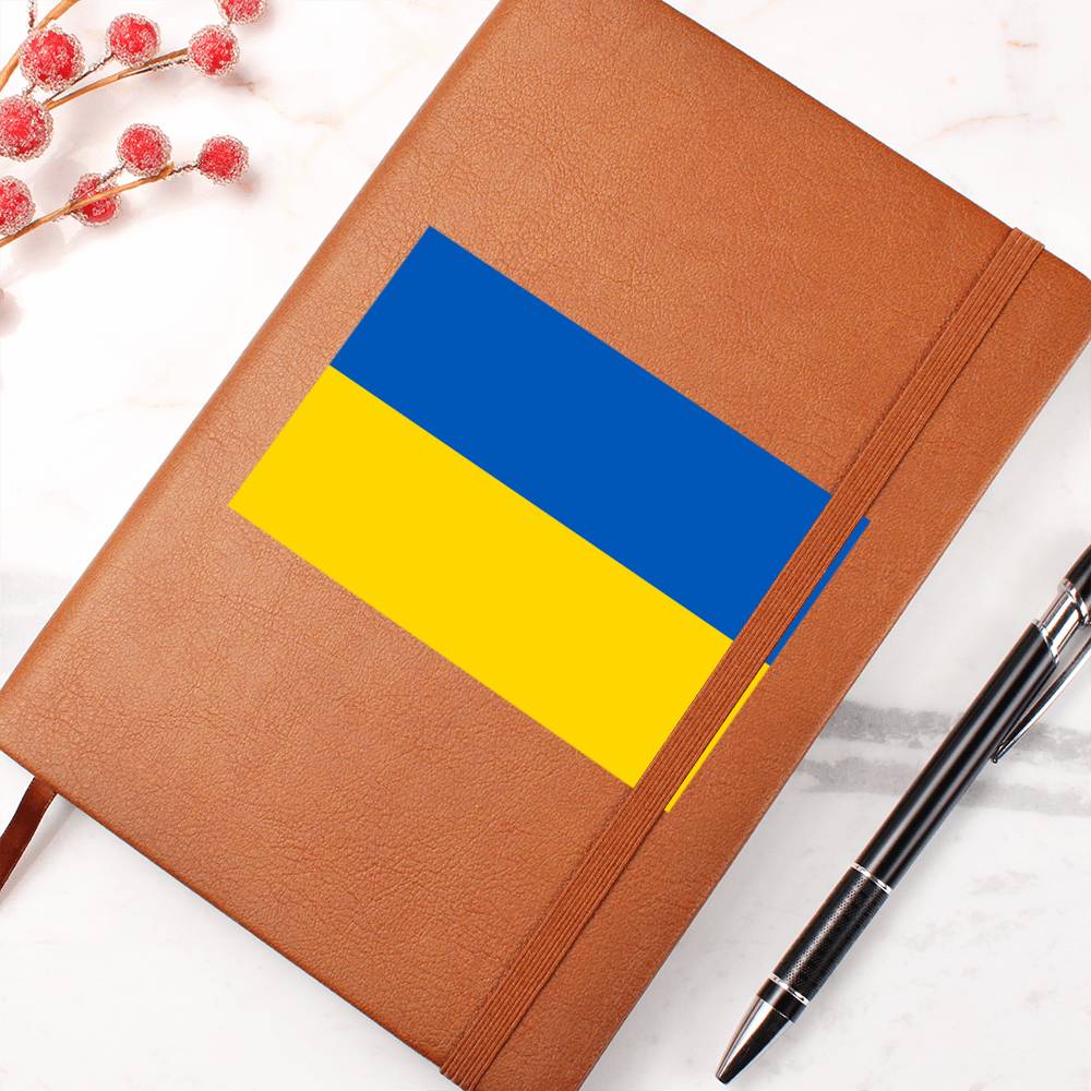 Ukrainian Flag - Vegan Leather Journal