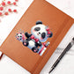 Valentine's Day Panda 008 - Vegan Leather Journal