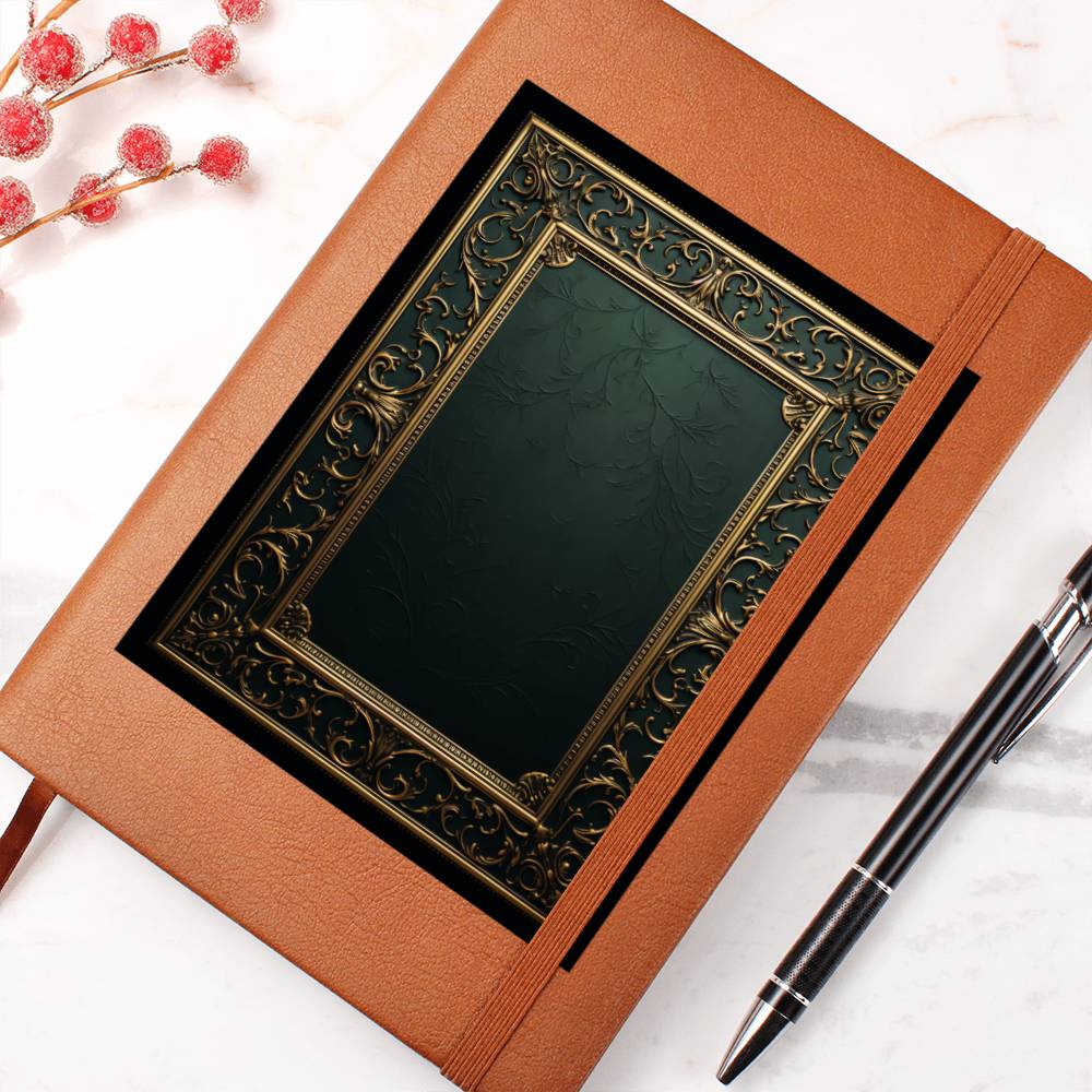 Ornate Gold Cover 069 - Vegan Leather Journal