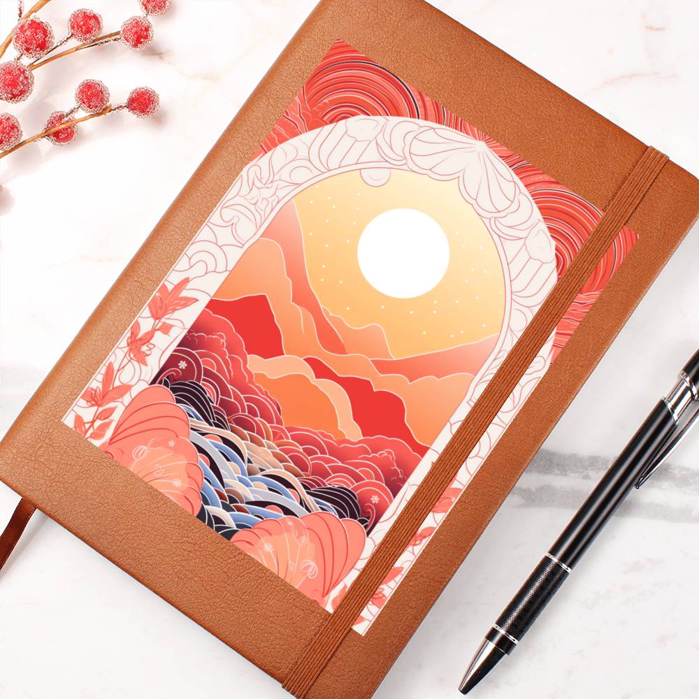 Minimalist BOHO Art 149 - Vegan Leather Journal