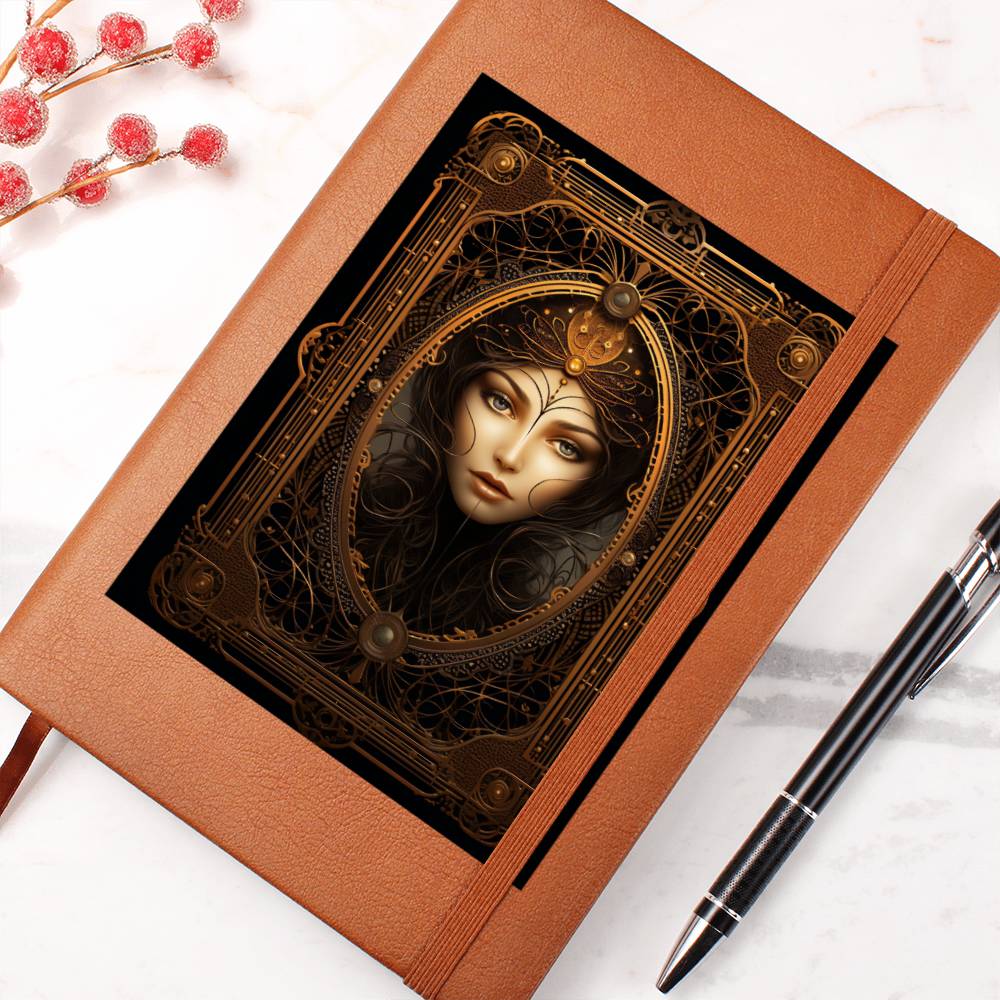 Ornate Gold Cover 113 - Vegan Leather Journal