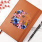 Floral Flower Wreath 137 - Vegan Leather Journal