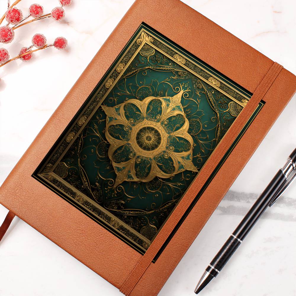 Ornate Gold Cover 107 - Vegan Leather Journal