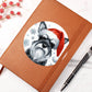 Christmas Dog - Miniature Schnauzer - Vegan Leather Journal