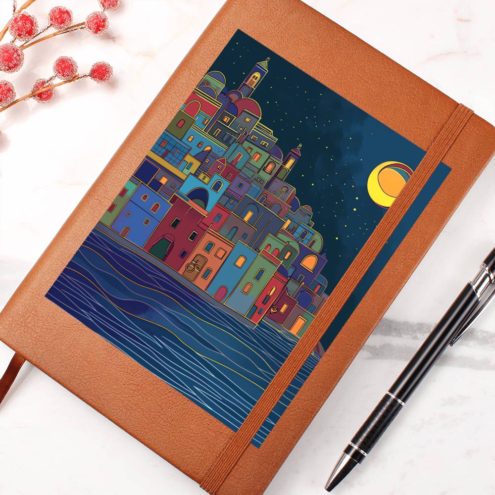 Minimalist BOHO Art 074 - Vegan Leather Journal