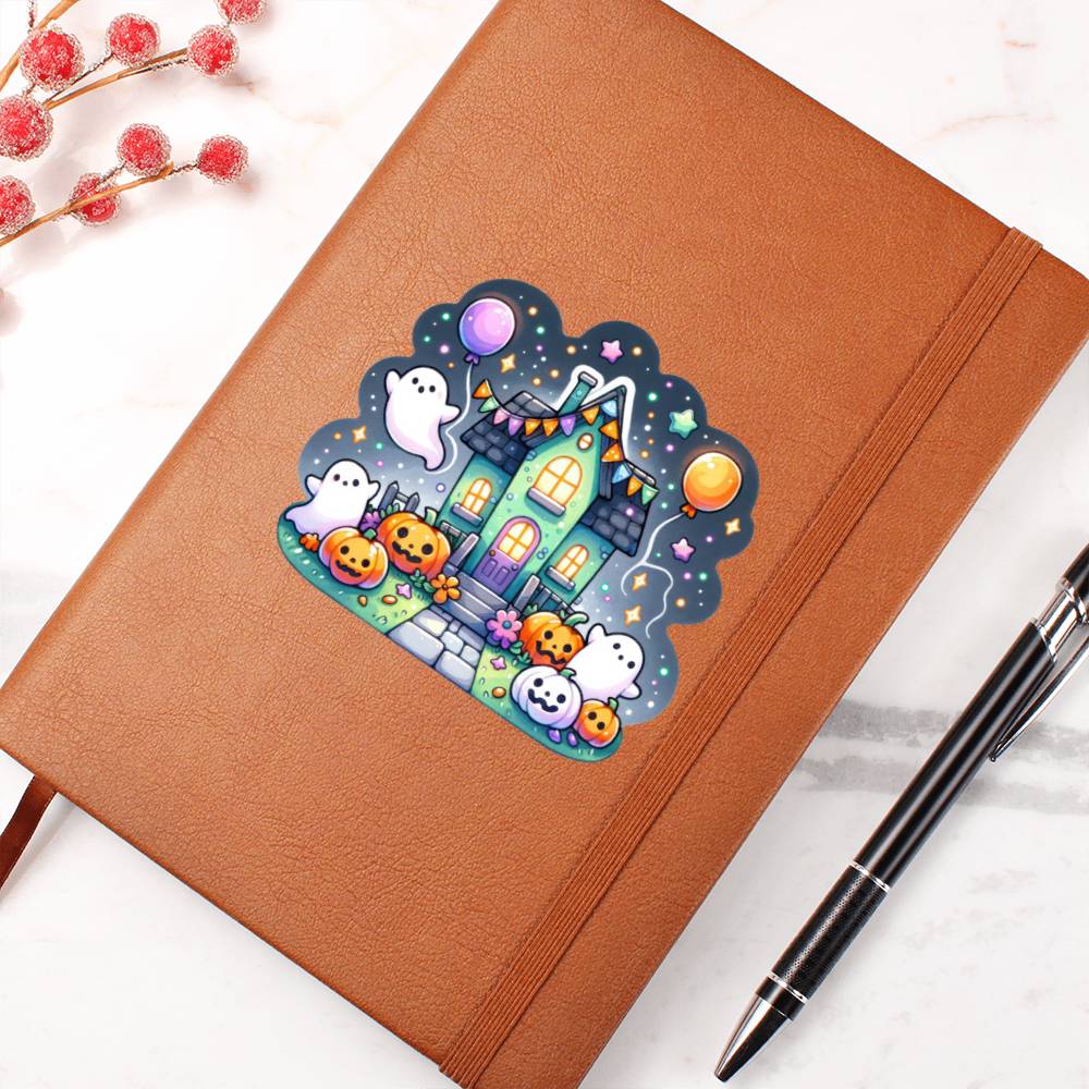 Cute Halloween Sticker 027 - Vegan Leather Journal