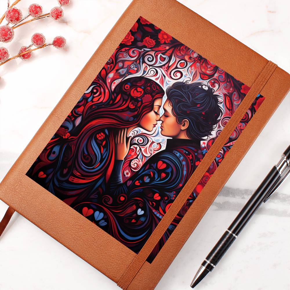 Valentine's Day Art 199 - Vegan Leather Journal