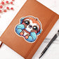 Cute Sloth sticker 169 - Vegan Leather Journal