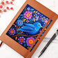 Birds And Floral Design 181 - Vegan Leather Journal