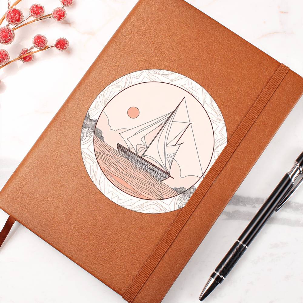 Minimalist BOHO Art 075 - Vegan Leather Journal