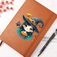 Cute Halloween Sticker 030 - Vegan Leather Journal