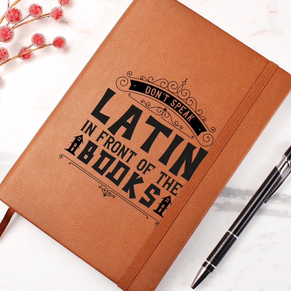 Vintage Halloween Signs 04 - Vegan Leather Journal