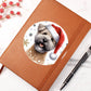 Christmas Dog - Pumi - Vegan Leather Journal
