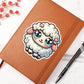 Cute Sheep sticker 164 - Vegan Leather Journal