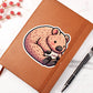 Cute Wombat sticker 218 - Vegan Leather Journal