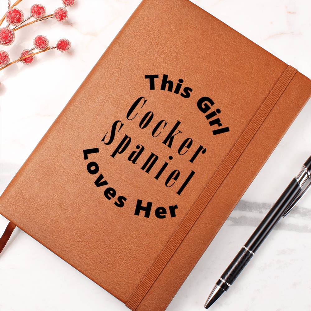 Cocker Spaniel v2 - Vegan Leather Journal