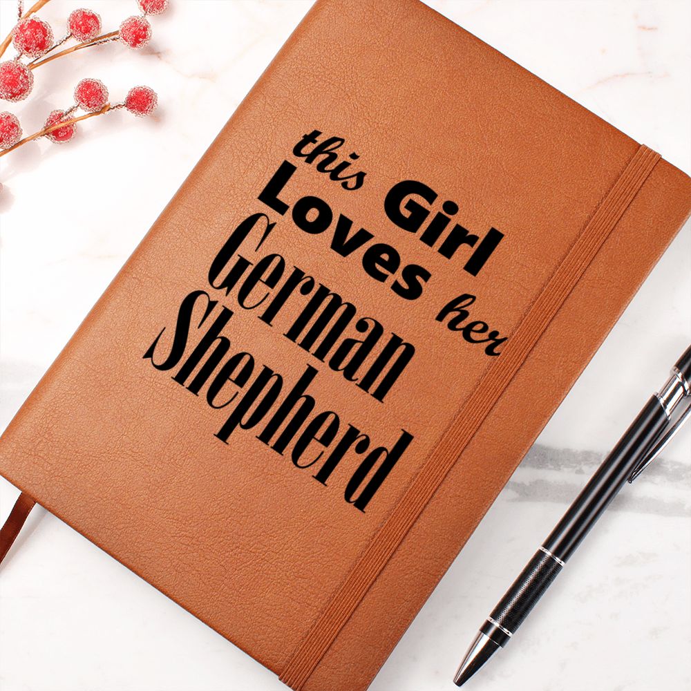 German Shepherd - Vegan Leather Journal