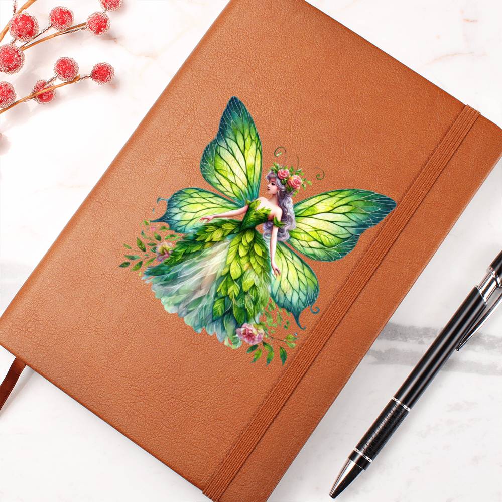 Magical Nature Forest Fairy 21 - Vegan Leather Journal