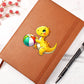 Colorful Baby Dinosaur 081 - Vegan Leather Journal