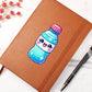 Cute Back to School Sticker 096 - Vegan Leather Journal