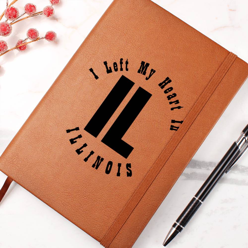 Heart In Illinois v01 - Vegan Leather Journal