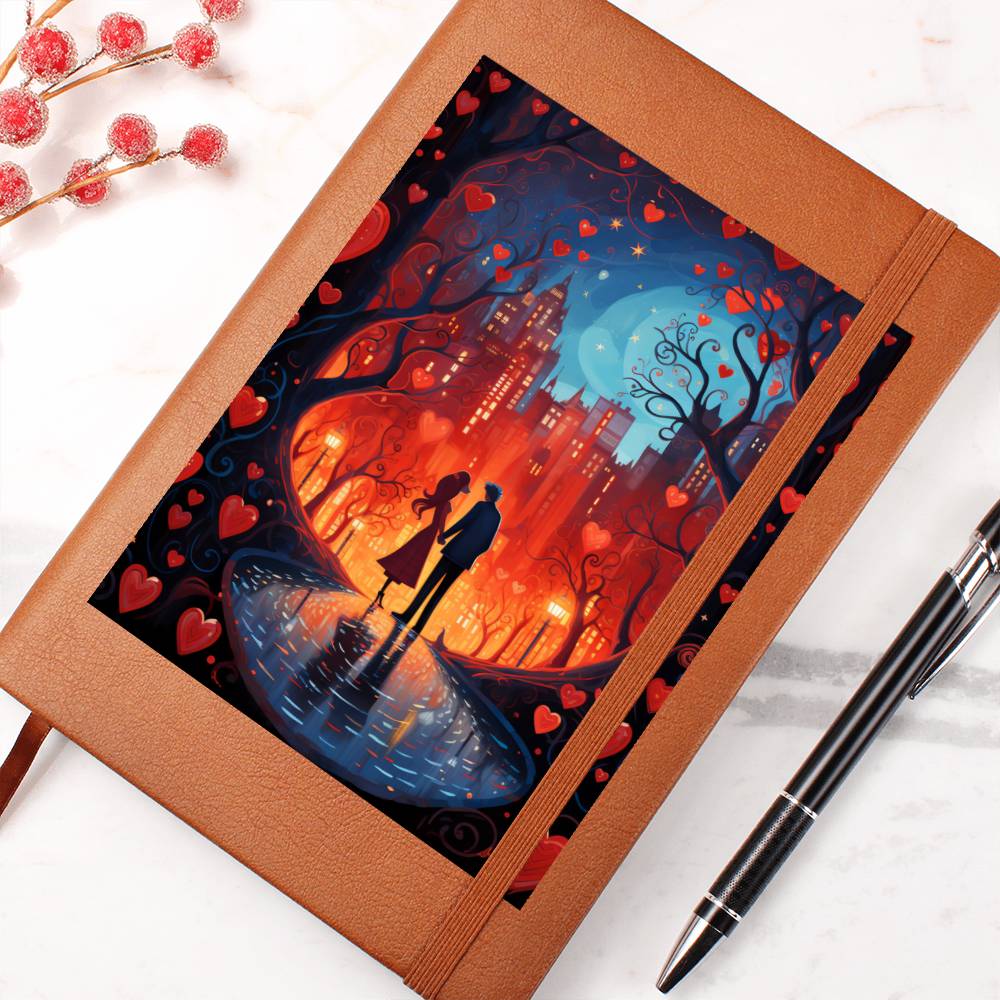 Valentine's Day Art 463 - Vegan Leather Journal