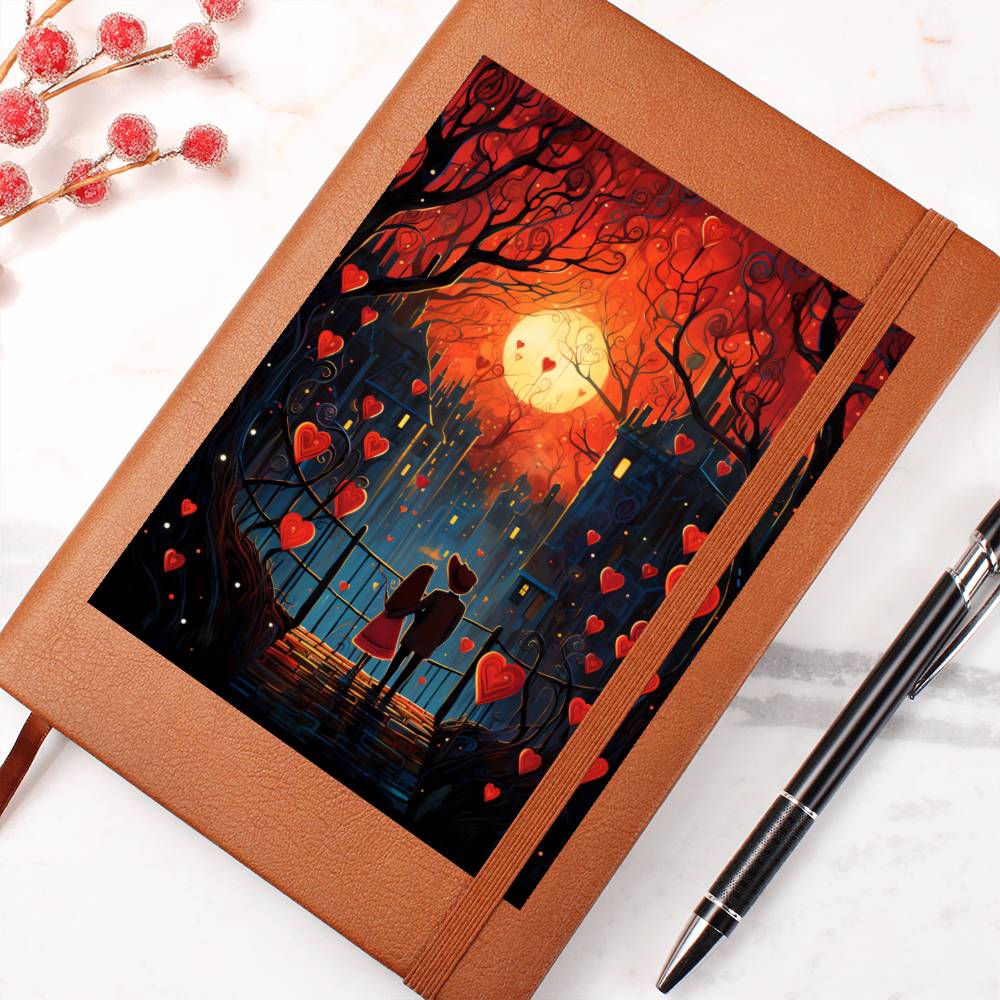 Valentine's Day Art 464 - Vegan Leather Journal