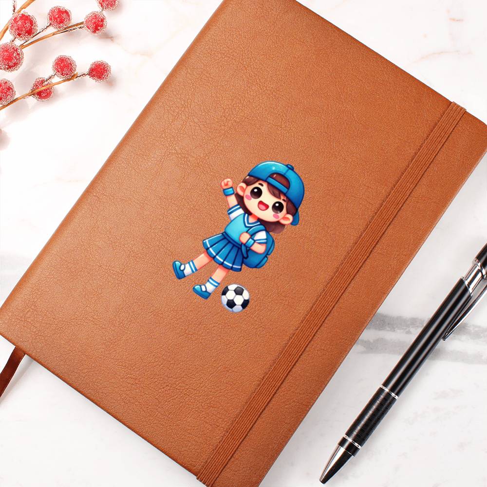 Cute Back to School Sticker 035 - Vegan Leather Journal