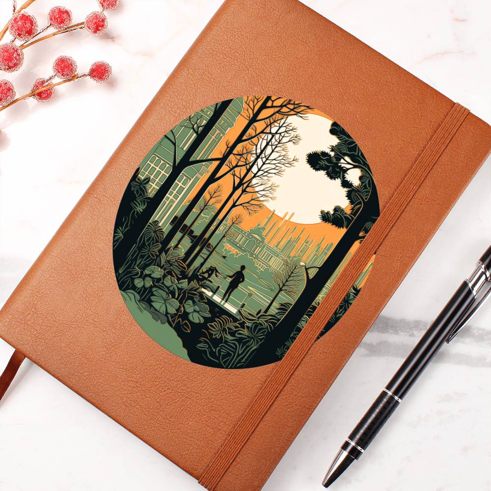 Minimalist BOHO Art 076 - Vegan Leather Journal