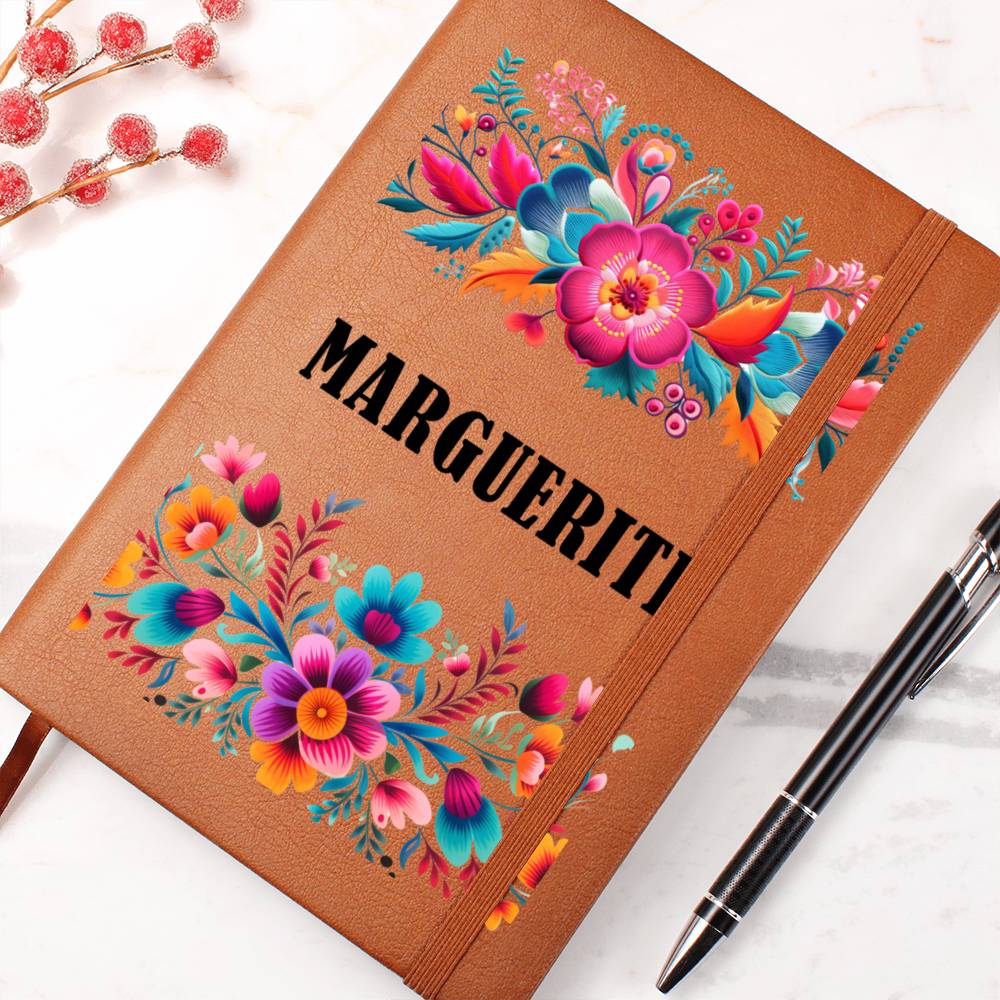 Marguerite (Mexican Flowers 2) - Vegan Leather Journal